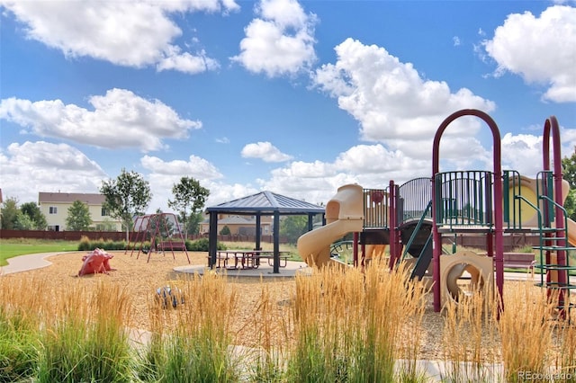 view of jungle gym