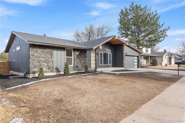 view of front of home featuring a garage