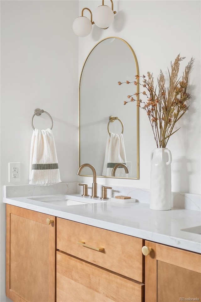 bathroom featuring vanity