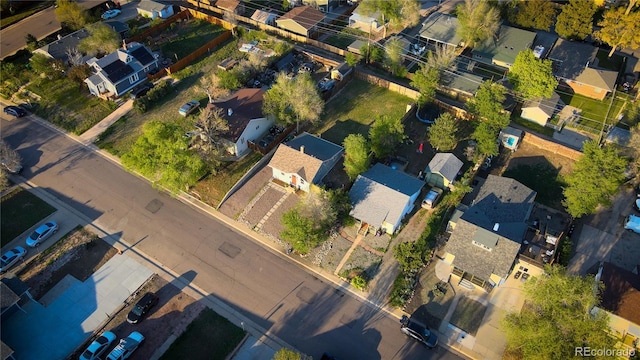 134 S Quitman St, Denver, CO 80219 - aerial view of property and surrounding area with nearby suburban area