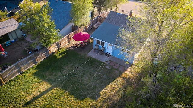 134 S Quitman St, Denver, CO 80219 - aerial view of property and surrounding area