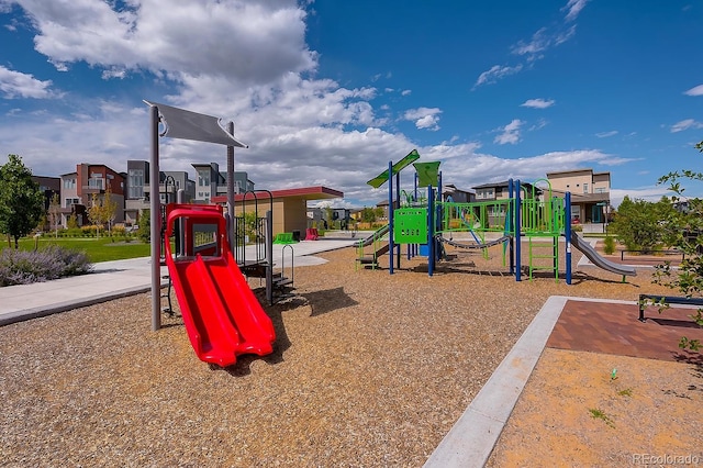 view of jungle gym