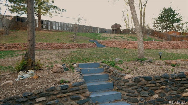 2535 W Bijou St, Colorado Springs, CO 80904 - view of yard with a fenced backyard