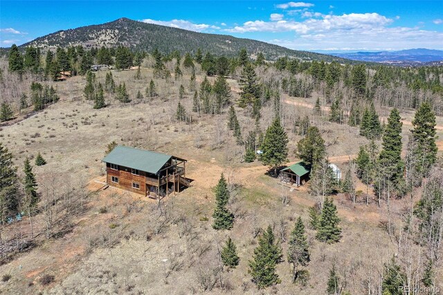 631 County Road 61, Cripple Creek, CO 80813 - view from above of property with a mountainous background