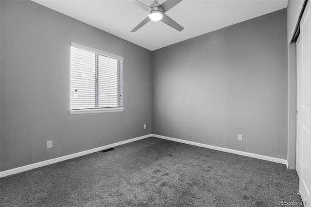 6932 E 133rd Ave, Thornton, CO 80602 - unfurnished room featuring dark carpet and ceiling fan