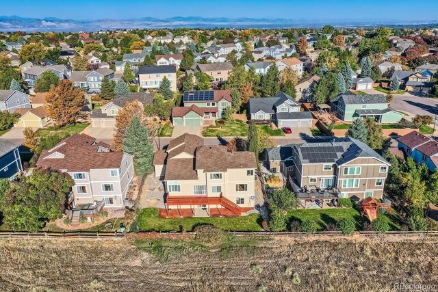 9357 Lark Sparrow Dr, Highlands Ranch, CO 80126 - birds eye view of property with a residential view