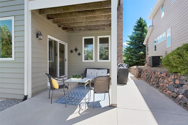 85 Willowleaf Dr, Littleton, CO 80127 - view of patio / terrace featuring central AC