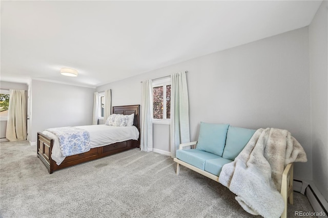 7767 S Depew St, Littleton, CO 80128 - bedroom featuring baseboard heating and carpet flooring
