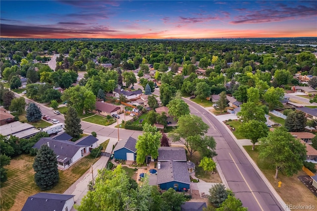 7767 S Depew St, Littleton, CO 80128 - aerial view at dusk of a residential view