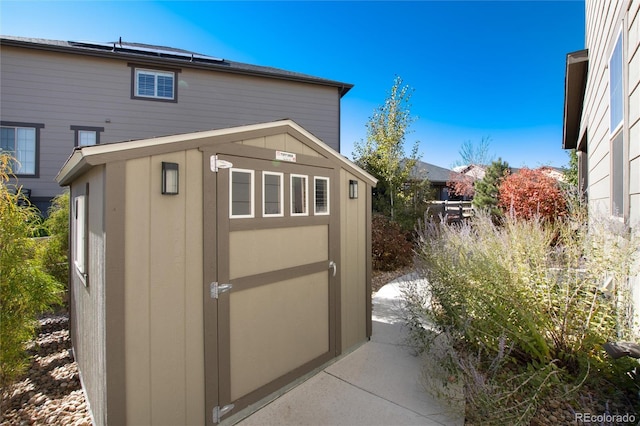 view of outbuilding