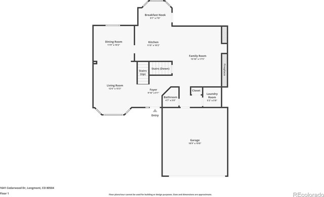 1641 Cedarwood Dr, Longmont, CO 80504 - property floor plan
