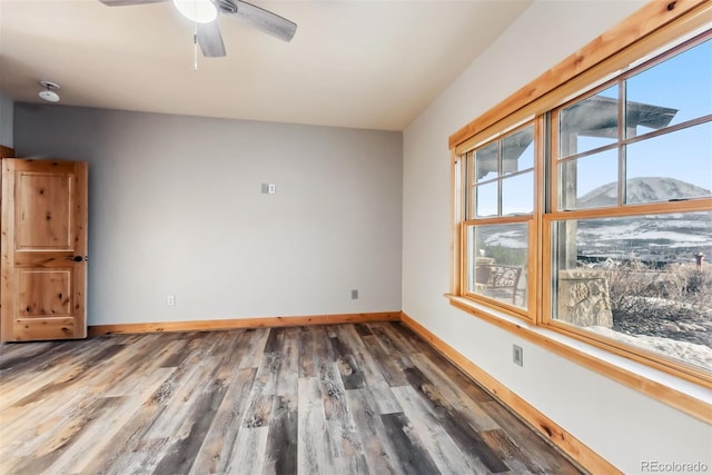 52 Buckskin Ln, Silverthorne, CO 80498 - unfurnished room with wood finished floors and a ceiling fan