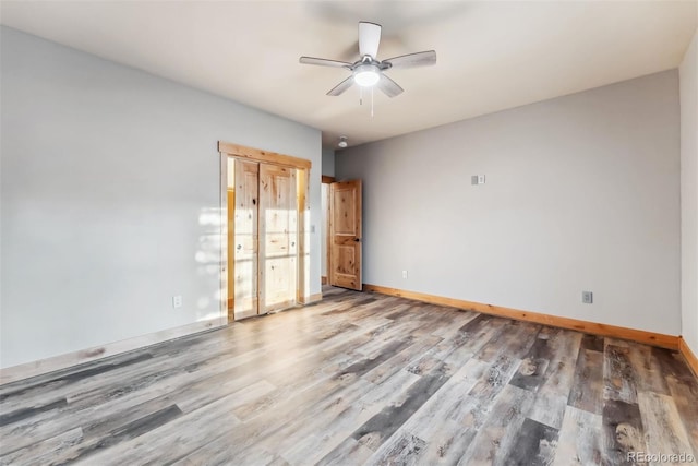 52 Buckskin Ln, Silverthorne, CO 80498 - spare room featuring wood finished floors and ceiling fan