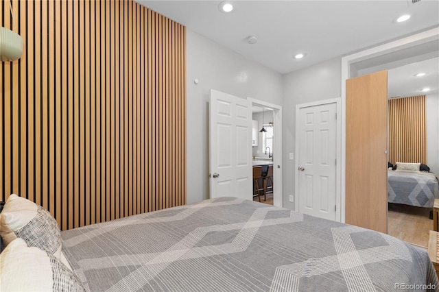 3443 Lawrence St, Denver, CO 80205 - bedroom featuring recessed lighting