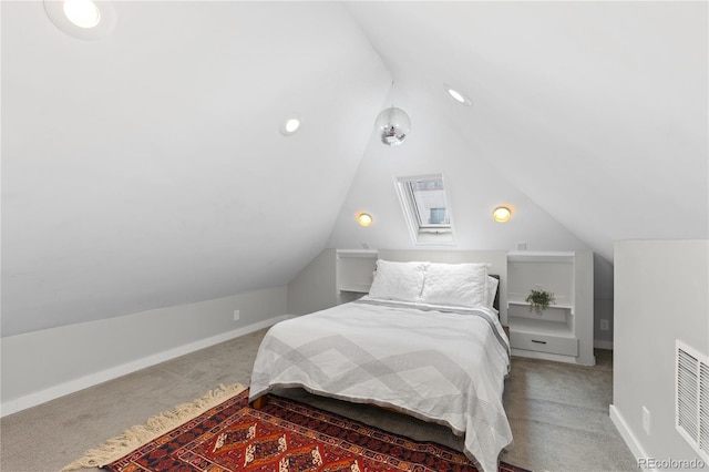 3443 Lawrence St, Denver, CO 80205 - bedroom with carpet and lofted ceiling