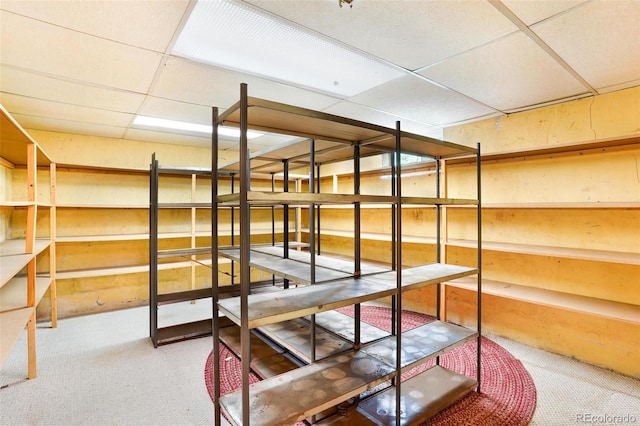 view of storage area