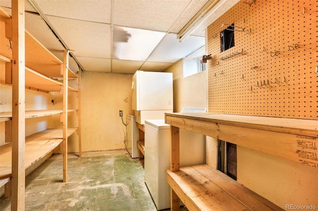 view of storage room
