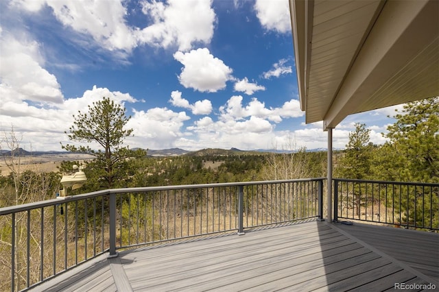 551 Spade Pl, Jefferson, CO 80456 - wooden deck with a mountain view