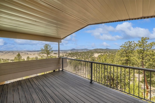 551 Spade Pl, Jefferson, CO 80456 - wooden terrace with a mountain view