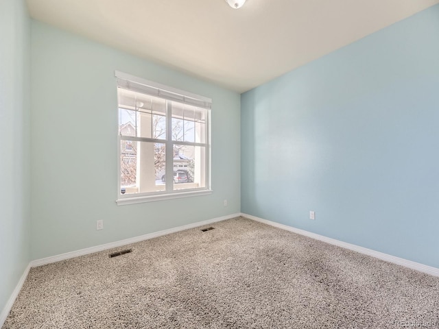 view of carpeted empty room