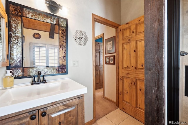 266 Lodgepole Dr, Evergreen, CO 80439 - bathroom featuring tile patterned flooring and vanity