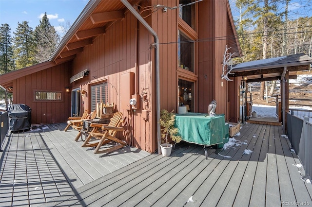 266 Lodgepole Dr, Evergreen, CO 80439 - deck with area for grilling
