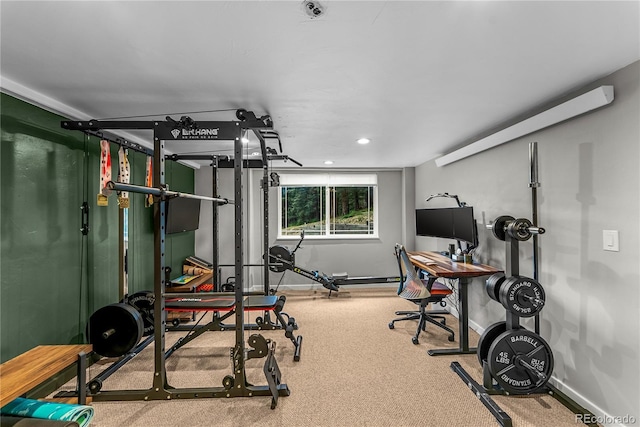 6549 Modoc Ln, Evergreen, CO 80439 - workout area with baseboards and recessed lighting