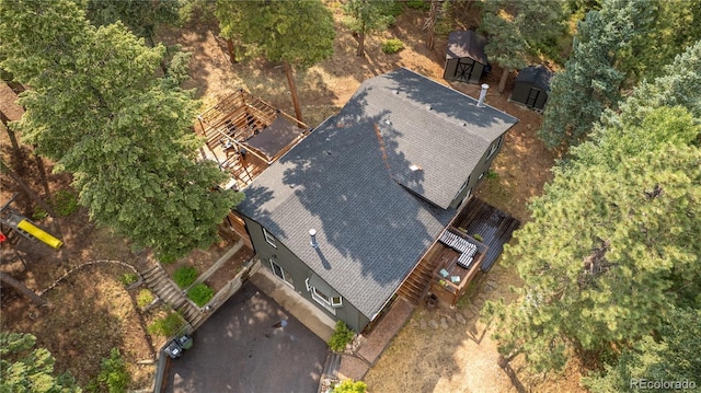 6549 Modoc Ln, Evergreen, CO 80439 - view from above of property