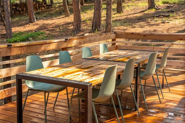 6549 Modoc Ln, Evergreen, CO 80439 - deck featuring outdoor dining space