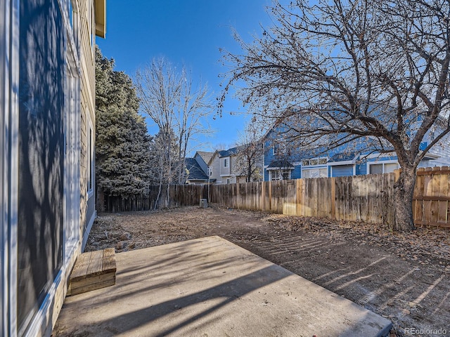 view of yard featuring a patio area