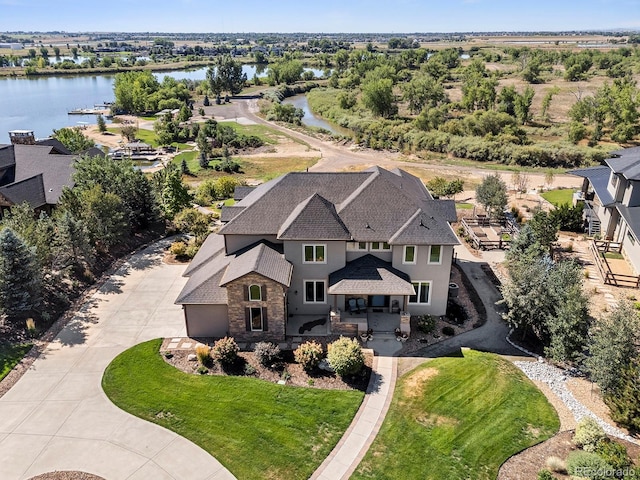 12648 Waterside Ln, Longmont, CO 80504 - view from above of property with a nearby body of water