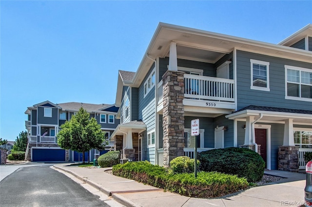 exterior space with a balcony