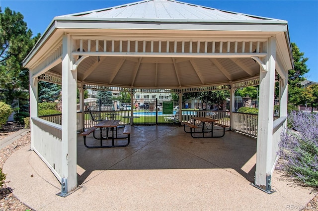 view of property's community featuring a gazebo