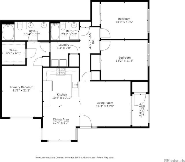 9963 E Carolina Cir Unit 104, Aurora, CO 80247 - property floor plan