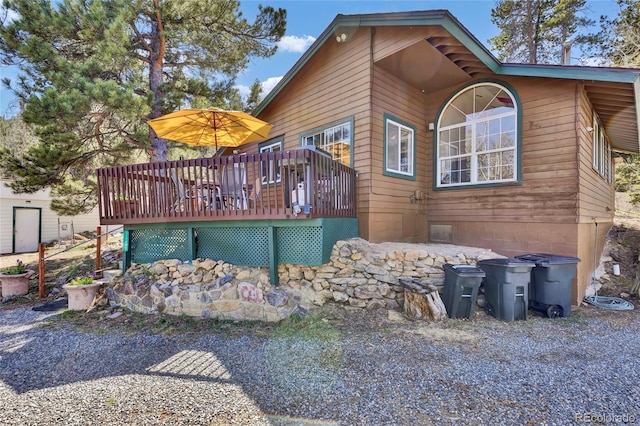 11798 Ridge Rd, Golden, CO 80403 - view of property exterior with a deck