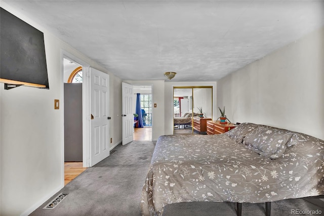11798 Ridge Rd, Golden, CO 80403 - bedroom with carpet flooring, a closet, and baseboards