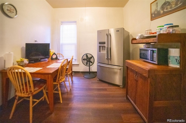 dining room featuring dark wood-style floors
