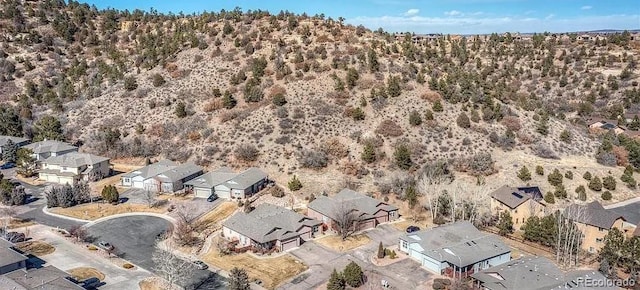 aerial view featuring a residential view