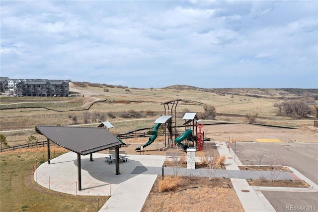 view of jungle gym