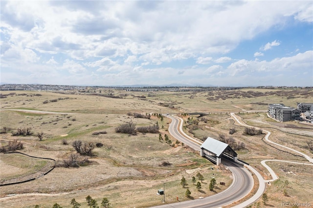 drone / aerial view featuring a rural view