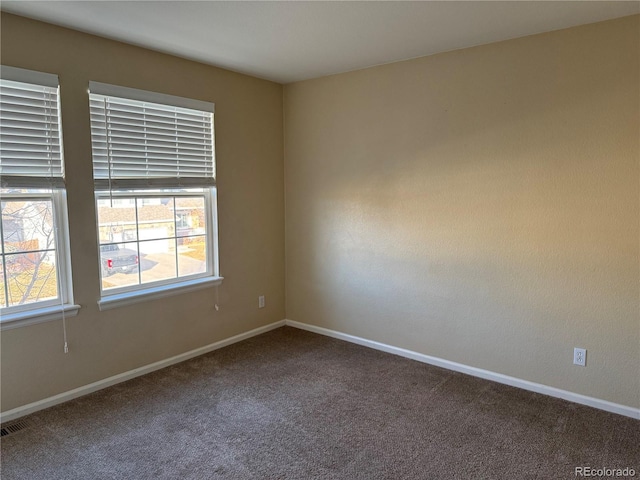 view of carpeted empty room