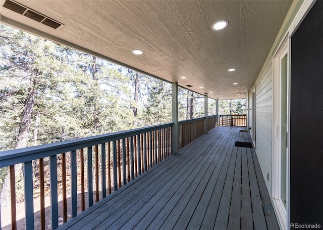 630 Rock Creek Mesa Rd, Colorado Springs, CO 80926 - wooden terrace with visible vents
