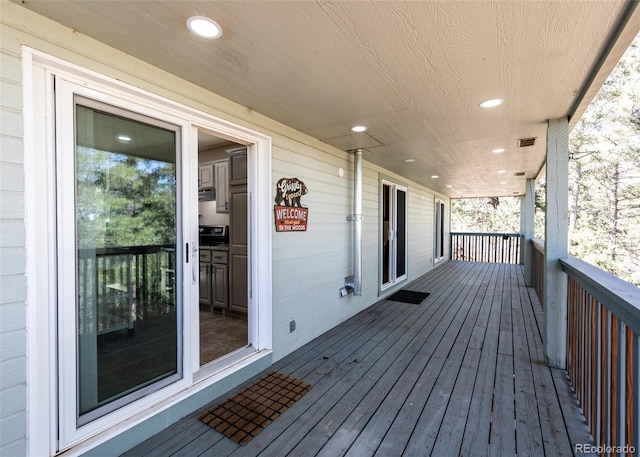 630 Rock Creek Mesa Rd, Colorado Springs, CO 80926 - deck with visible vents