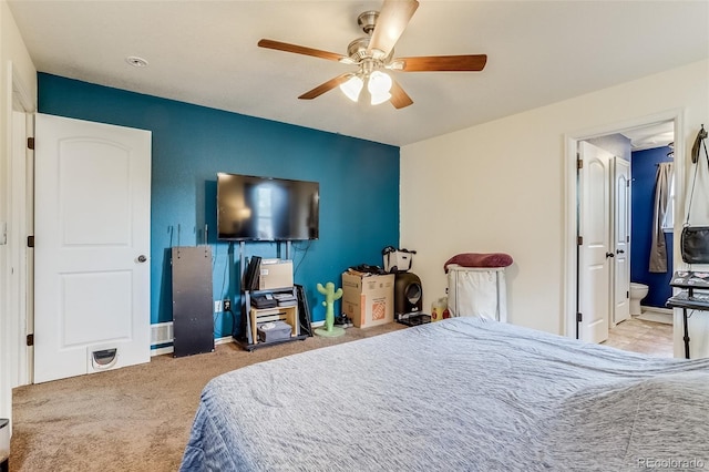 5770 Waverley Ave, Firestone, CO 80504 - carpeted bedroom with a ceiling fan and baseboards