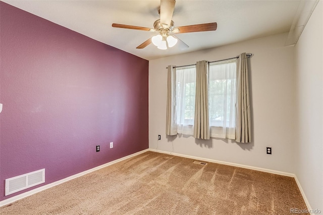 5770 Waverley Ave, Firestone, CO 80504 - empty room featuring ceiling fan, carpet floors, and baseboards
