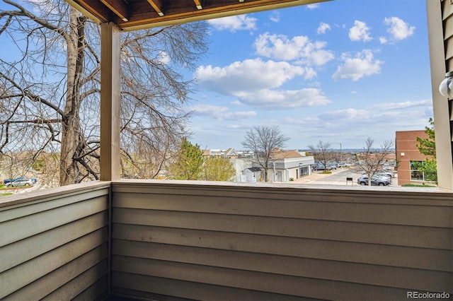 view of balcony