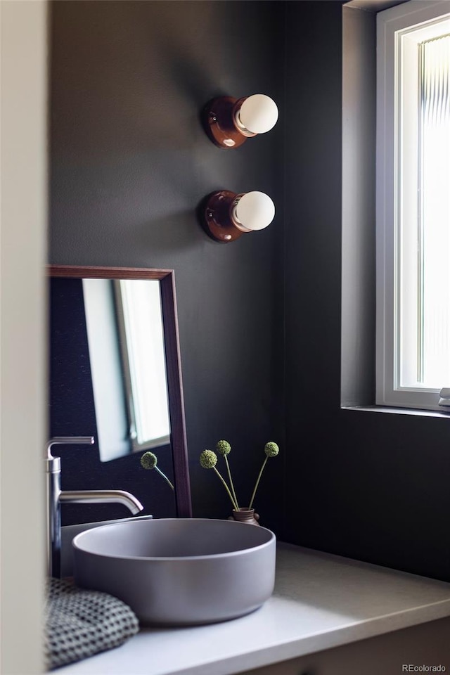 bathroom with vanity