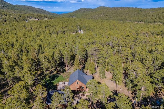 18247 State Highway 7, Lyons, CO 80540 - view from above of property featuring a forest and a mountainous background
