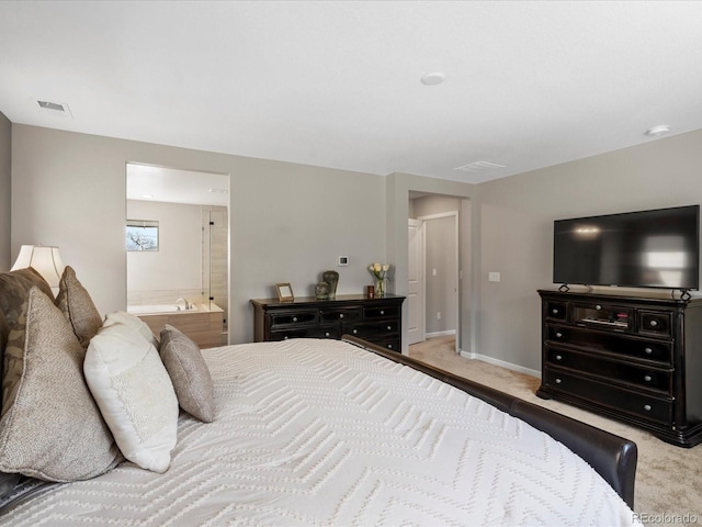 13041 Reata Ridge Dr, Parker, CO 80134 - bedroom featuring carpet flooring, baseboards, visible vents, and ensuite bathroom