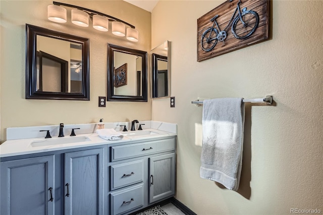 bathroom featuring vanity